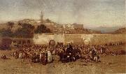 Louis Comfort Tiffany Market Day Outside the Walls of Tangiers France oil painting artist